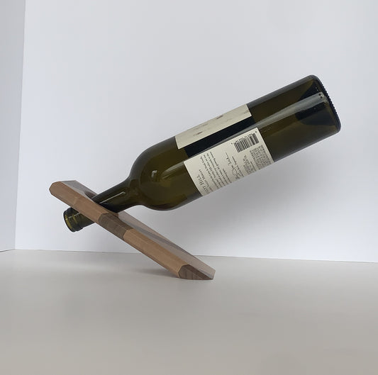 Balancing Wine Bottle Display