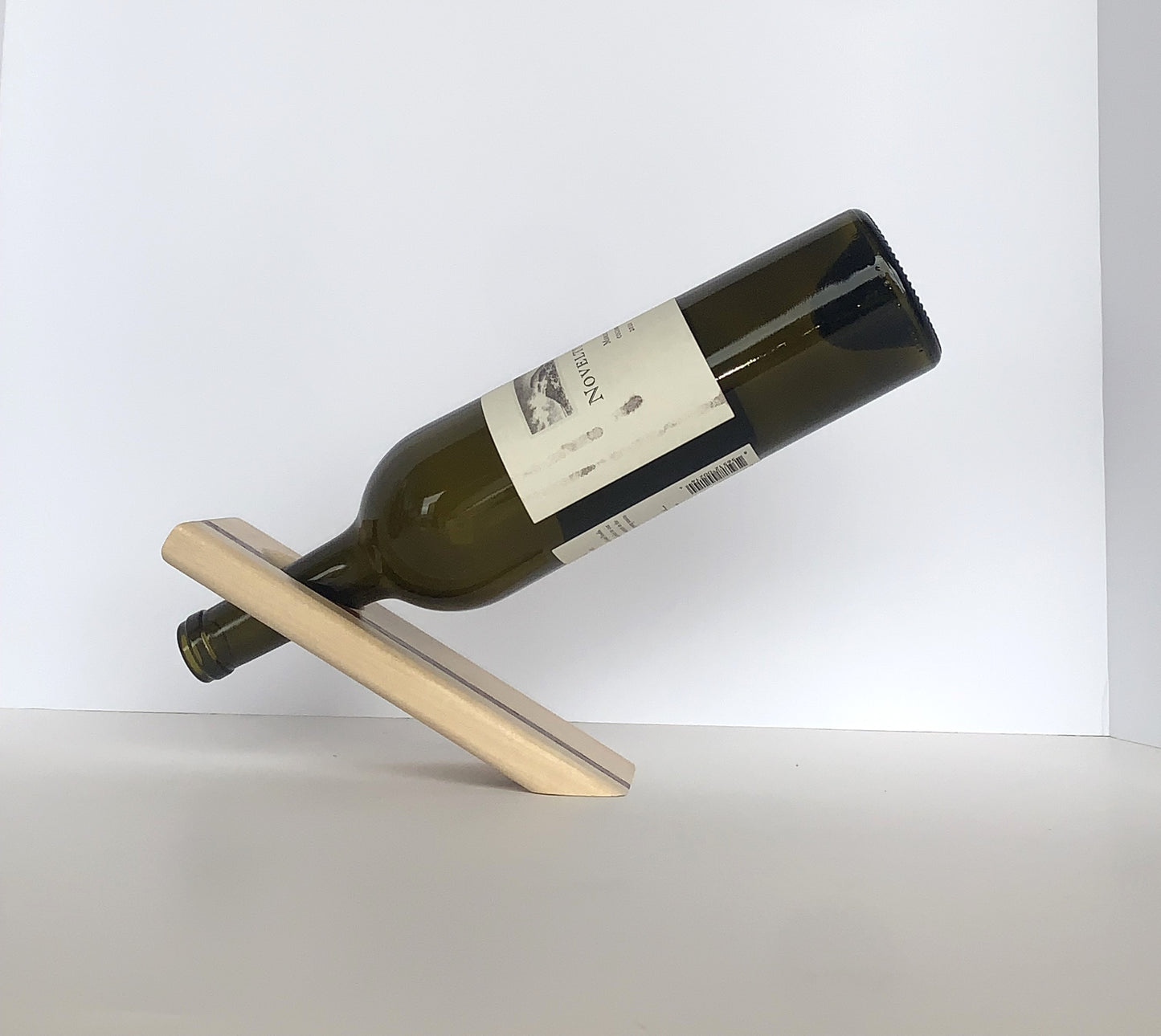 Balancing Wine Bottle Display